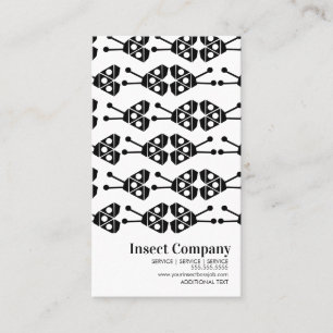 Modern Pest Control Bug Company Logo  Business Card