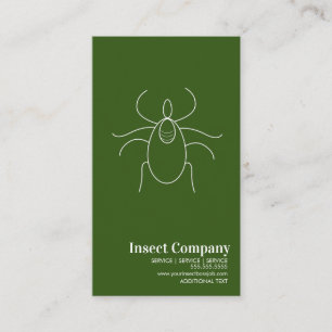 Modern Pest Control Company Logo Business Card