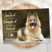 Modern Pet Loss Personalized Photo Dog Memorial