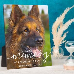 Modern Pet Memorial Personalized In Loving Memory Plaque