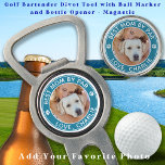 Modern Pet Photo Custom Dog Mom Personalized Golf Divot Tool<br><div class="desc">Best Mom By Par ... Two of your favourite things , golf and your dog ! Now you can take your best friend with you as you play 18 holes . Customize these golf ball markers and matching golf accessories with your dogs favourite photo and name . Great gift to...</div>