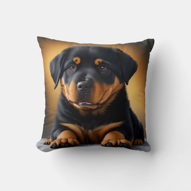 Modern Pet Photo, Dog Photo, Dog Lover  Throw Pillow (Front)