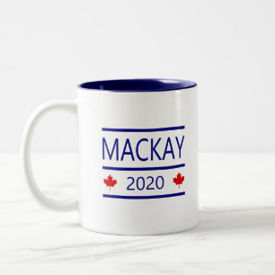 Modern Peter MacKay 2020 with Maple Leaves Color Two-Tone Coffee Mug