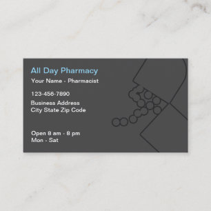 Modern Pharmacy Pharmacist Theme Business Cards