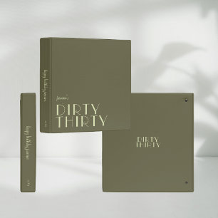 Modern Photo Album Birthday Gift Army Green Binder