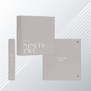 Modern Photo Album Birthday Gift Concrete Grey Binder