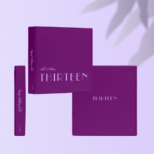 Modern Photo Album Birthday Gift Fuschia Binder