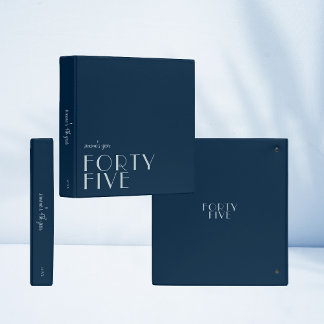 Modern Photo Album | Birthday Gift | Navy Blue Binder