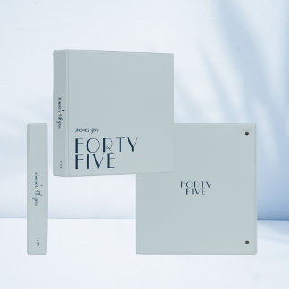 Modern Photo Album | Birthday Gift | Pastel Blue Binder