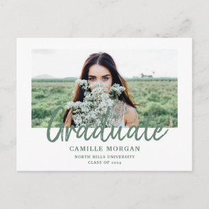 Modern Photo Announcement 2024 Postcard