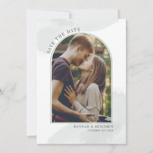 Modern Photo Arch Blush Save The Date