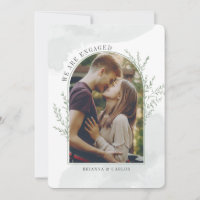 Modern Photo Arch Botanical Engagement
