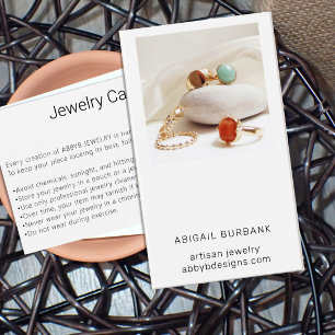 Modern Photo Artisan Jewellery Care Card
