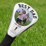 Modern Photo Best Dad By Par Golf Head Cover<br><div class="desc">Looking for a meaningful gift for Dad? Check out our modern 'Best Dad by Par' golf club covers! Perfect for Father's day, birthdays, Christmas or any special day. You can personalize it with a unique photo and message. Tailor every detail—from the font style and size to colour—with our easy customization...</div>