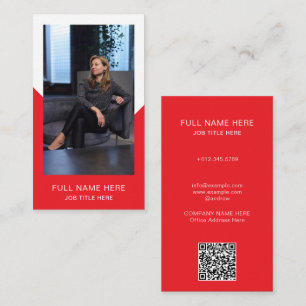 Modern Photo Business Card for Creative Profession