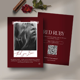 Modern Photo Business Thank You Card