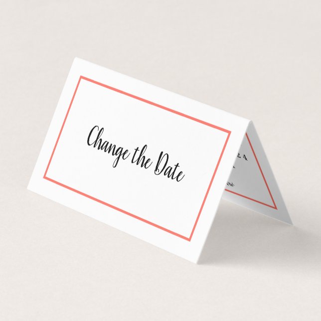 Modern Photo Calendar Change The Date Card (Front)