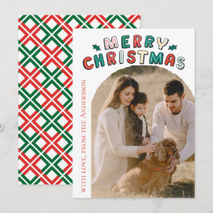 Modern Photo Christmas Holiday Card