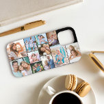 Modern Photo Collage 11 Picture Black Sideways iPhone 12 Pro Case<br><div class="desc">Upload your 11 of your favourite photos and create your own personalized phone case. This cool modern design is displayed sideways and has a black background (editable) with a photo collage template which automatically displays your pictures in square and portrait formats. Designed for iphone 12 Pro but will fit many...</div>
