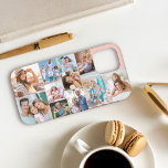 Modern Photo Collage 11 Picture Peach Sideways iPhone 12 Pro Case<br><div class="desc">Upload your 11 of your favourite photos and create your own personalized phone case. This cool modern design is displayed sideways and has a peach background (editable) with a photo collage template which automatically displays your pictures in square and portrait formats. Designed for iphone 12 Pro but will fit many...</div>