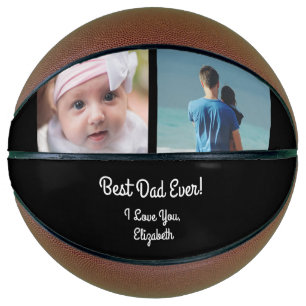 Modern Photo Collage Best Dad Ever Father's Day  Basketball