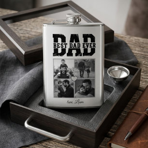 Modern Photo Collage Best Dad Ever - Flask