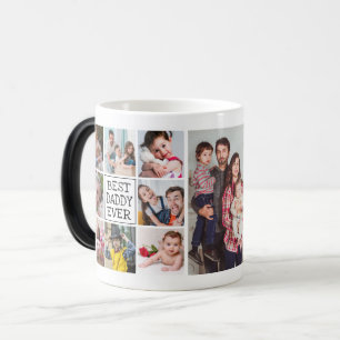 Modern Photo Collage     Best Daddy Ever Magic Mug