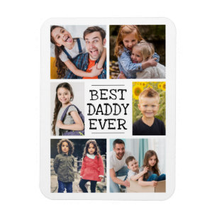 Modern Photo Collage     Best Daddy Ever Magnet