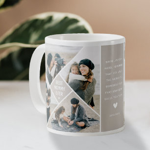 Modern Photo Collage 'Best MOM Ever'  Coffee Mug