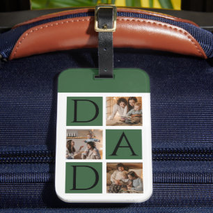 Modern Photo Collage “Daddy” Luggage Tag