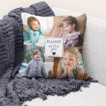 Modern Photo Collage Daddy Throw Pillow<br><div class="desc">Modern Photo Collage Daddy Throw Pillow. Cute custom photo collage "Daddy We Love You" throw pillow. A perfect gift for Father's Day,  birthdays or any other occasion. Fully customizable with your own photo images. Printed on front and back side.</div>