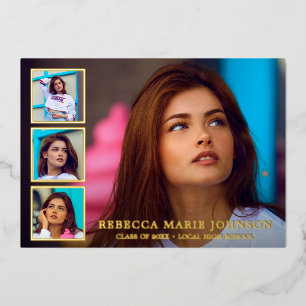 Modern Photo Collage Elegant Graduation