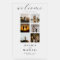 Modern Photo Collage Elegant Wedding Welcome