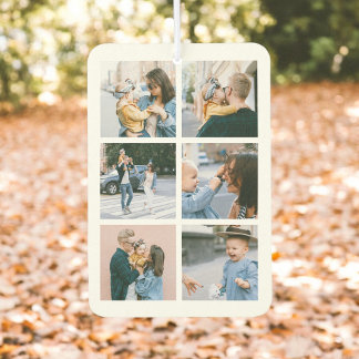 Modern Photo Collage Family Air Freshener