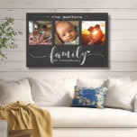 Modern Photo Collage Family Is Everything Canvas Print<br><div class="desc">This stunning canvas wall art features a beautiful three-frame photo collage showcasing cherished memories, adorned with the heartfelt message, "Family is Everything." The elegant black and white design, combined with exquisite script and print typography, creates a sophisticated and enduring piece that will complement any interior style. Personalize it with your...</div>
