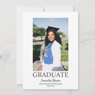 Modern Photo Collage Graduation Announcement