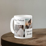 Modern Photo collage | Happy Mothers Day Coffee Mug<br><div class="desc">Send your mom this modern photo mothers day mug,  featuring a greeting 'HAPPY MOTHERS DAY' and your favourite 4 photograph. All text font styles, size and colours can be changed by clicking on the customize further link after personalizing.</div>