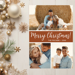 Modern Photo Collage Holiday Card