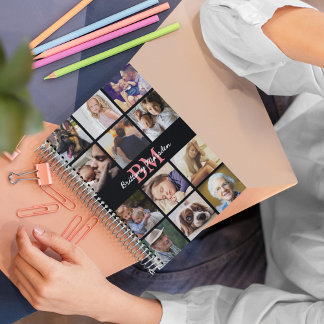 Modern Photo Collage Monogrammed 2026 Planner