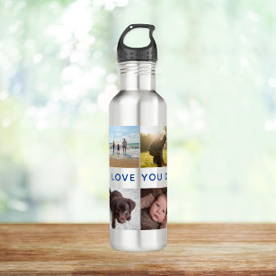 Modern Photo Collage Personalized 710 Ml Water Bottle