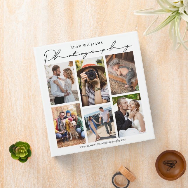 Modern Photo Collage Photographer Portfolio  Binder (In Situ)