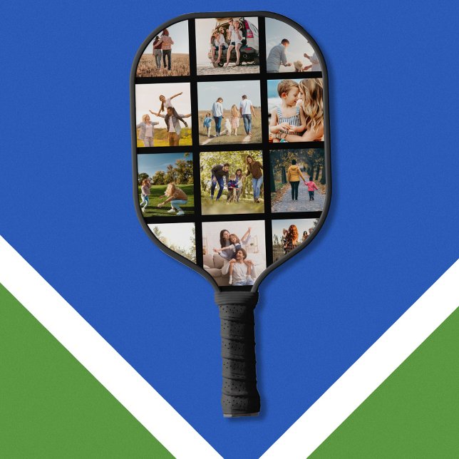 Modern Photo Collage Pickleball Paddle (Creator Uploaded)