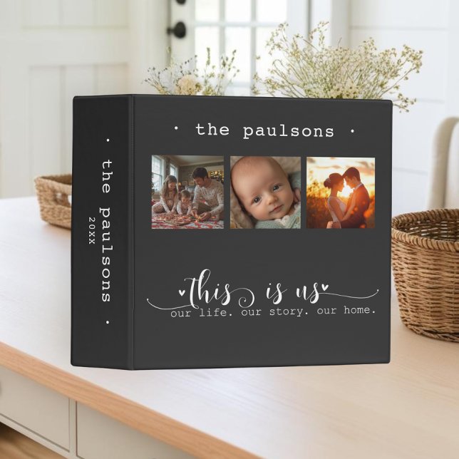 Modern Photo Collage This Is Us Photo Binder (Modern Photo Collage This Is Us Photo 3 Ring Binder)
