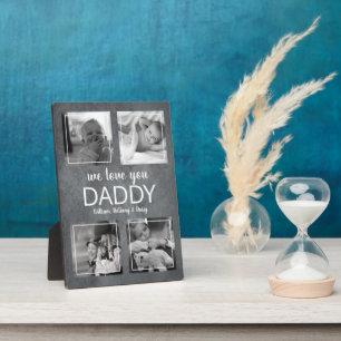 Modern Photo Collage   We Love You Daddy Plaque