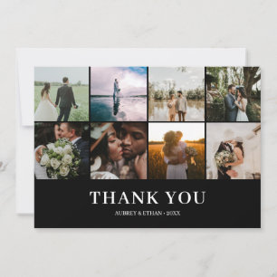 Modern Photo Collage Wedding Thank You