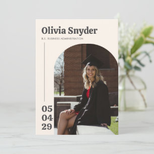 Modern Photo College Graduation Party Invitation
