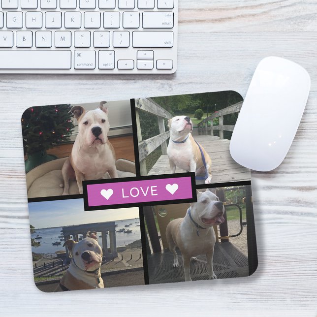 Modern Photo College Pink Mouse Pad (Modern Photo College Pink Mouse Pad)