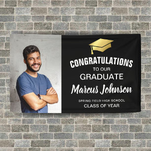 Modern Photo Congratulations Graduation Banner
