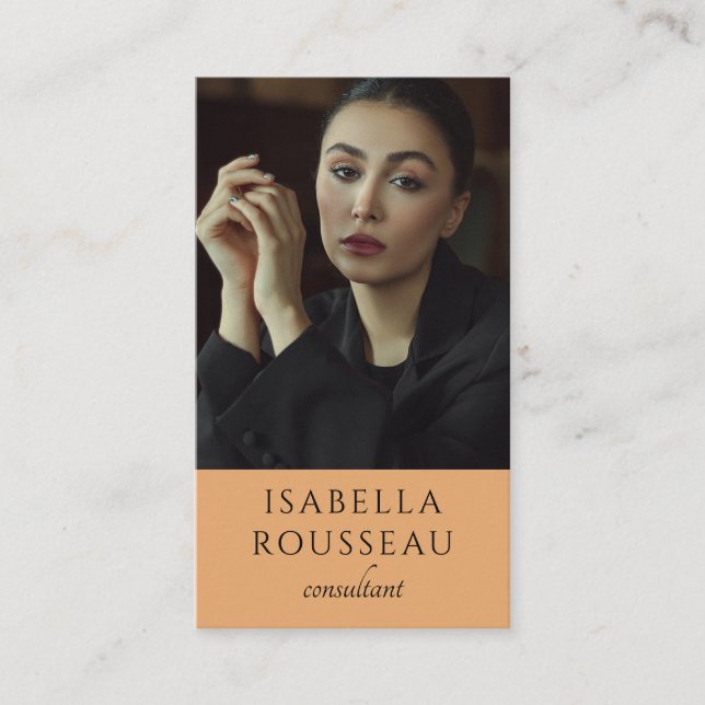 Modern Photo Consultant Business Card (Front)