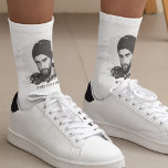 Modern Photo Crew Socks<br><div class="desc">These simplistic Photo socks gift, for the man in your life! Featuring a brushed photo effect with the option to add text, will make the perfect gift for any occassion, wedding, birthdays, fathers day, christmas and valentines day. The font style, size and colour can be changed after personalizing by clicking...</div>